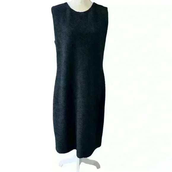Armani Collezioni Navy blue textured midi dress size 16 - Picture 1 of 7
